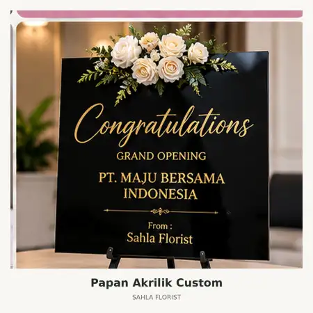 Papan Bunga Akrilik Soekarno Hatta Malang